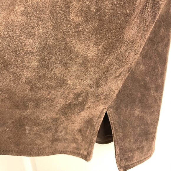 Munsingwear Leather Jacket Mens Suede Brown Button Up Sport Coat Genuine Size L - Picture 6 of 12